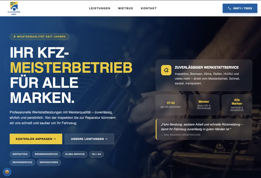 Website Auto Wagner GmbH